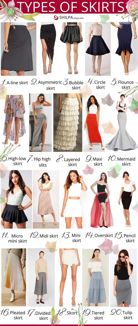 Types Of Skirts Different Chic Skirt Fashion And Trends