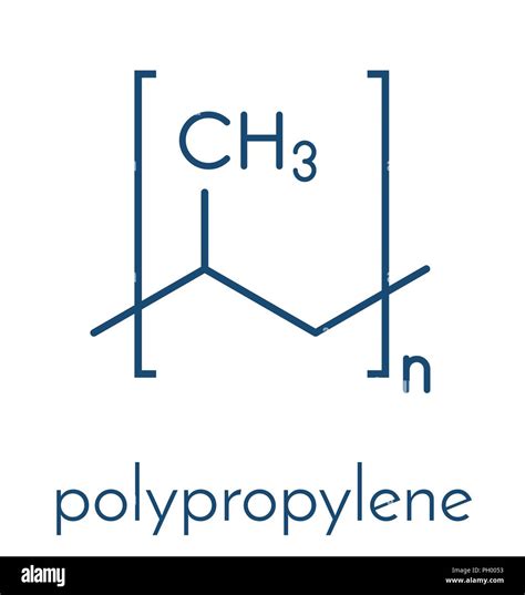 Polypropylene Polypropene Pp Plastic Chemical Structure Skeletal