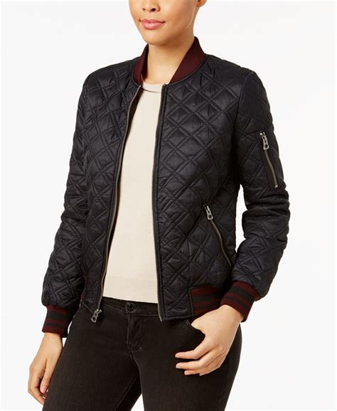 Lucky Brand Quilted Bomber Jacket And Reviews Coats Women Macys