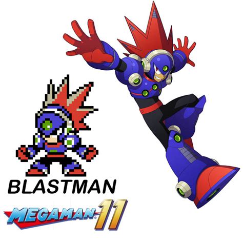 Megaman11 Boss Blastman 8bits By Lost Royo On Deviantart