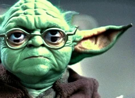 Film Still Of Danny Devito Wearing His Glasses As Yoda Stable