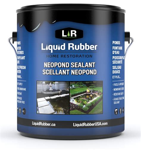 Liquid Rubber Neopond Sealant Pond Waterproofing Black 1 Gallon