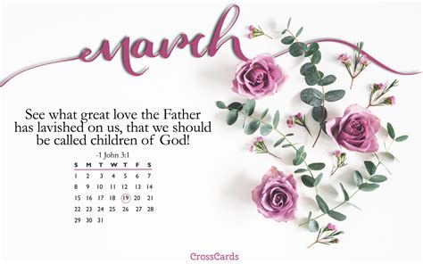 Crosscards Wallpaper Monthly Calendars