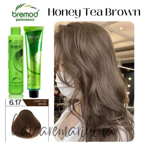 617 Honey Tea Brown Bremod Hair Color With Oxidizer Set Shopee