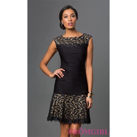Short Lace Embellished Holiday Dress By Sally Fashion Discount