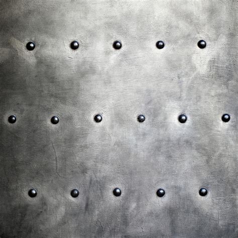 Black Metal Plate Or Armour Texture With Rivets Stock Photo Image Of