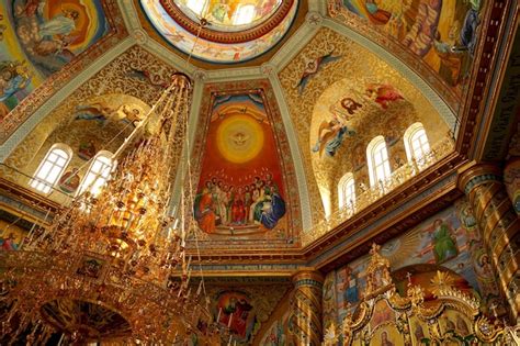 Premium Photo Pochayiv Ukraine Interior Decoration Of The Cathedral