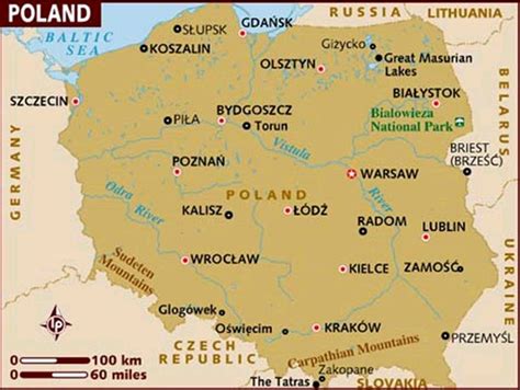Polandia Map Maps Of Poland Detailed Map Of Poland In English