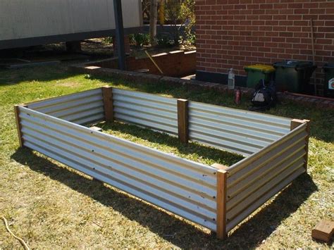 Private Site Corrugated Garden Beds Raised Garden Bed Plans Garden Beds