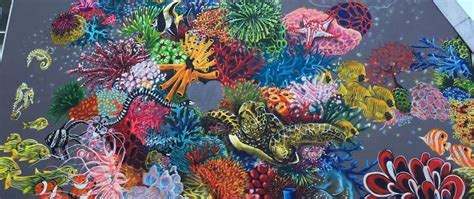 Coral Reef Painting Simple Coral Reef Painting By Connie Valasco