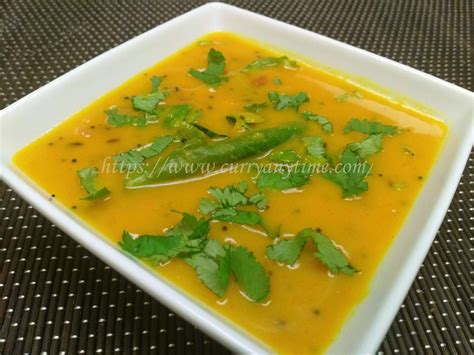 Dal Gujarati Style Recipe Curry Indian Cooking Food