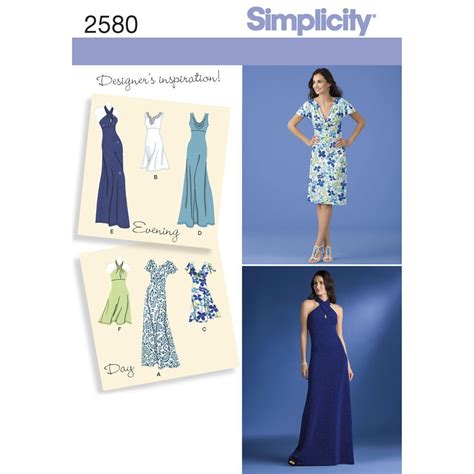 Simplicity Pattern 2580 Misses Special Occasion Dresses Simplicity
