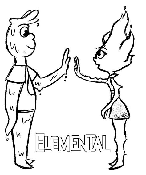 Free Printable Elemental Coloring Pages In Disney Coloring Pages The