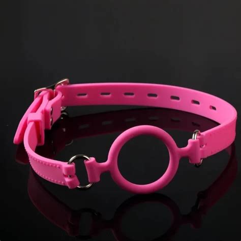 Silicone O Ring Open Mouth Gag Bondage Constraints Deep Throat Fixation