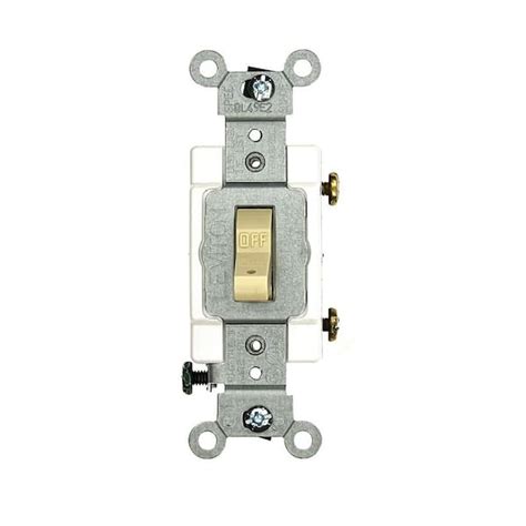 Leviton 15 Amp Commercial Grade Single Pole Hospital Call Toggle Switch