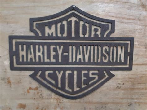 Plasma Cut Harley Davidson Sign
