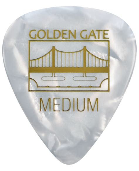 Golden Gate Mp 445 Sideman Pearloid Deluxe Flat Pick Medium 688382048775