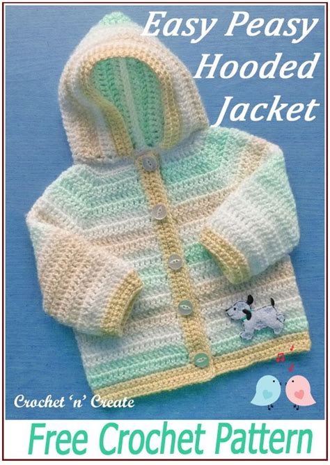 Crochet Baby Hooded Jacket Pattern Crochet Patterns