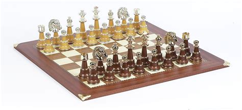 Champion Goldsilver Plated Chessmen And Champion Board Chess Set Fancy