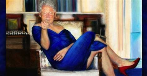 Jeff Epstein Kept Super Creepy Painting Of Bill Clinton In Manhattan
