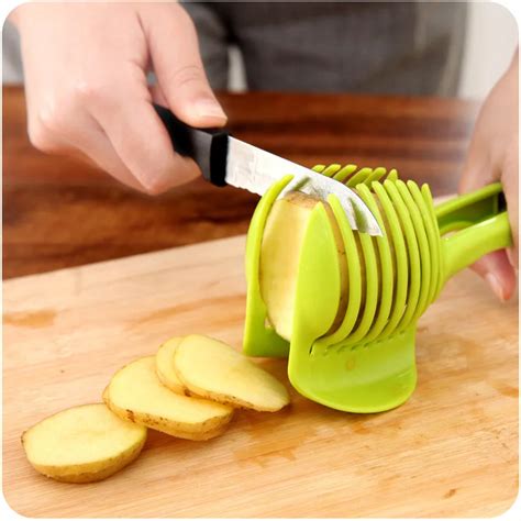 kitchen slicer holder tomato lemon vegetable cutter holder orange lemon cutter rack cooking tool