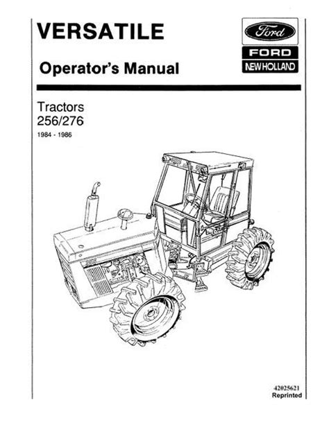 Tractor V New Holland Operator S Manual
