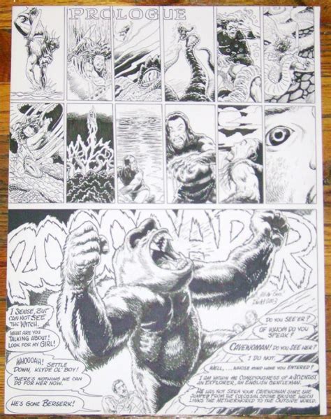 Cavewoman Original Art Page Budd Root Signed Klyde 2003