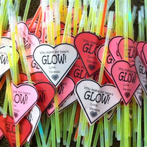 Glowstick Valentines For My Kiddos You Make My Heart Glow