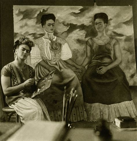 Frida Kahlo Painting Two Fridas 1938 Interesting People