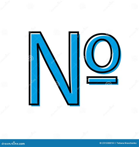 Icono De Número Azul Signo De Numero De Computadora Elemento