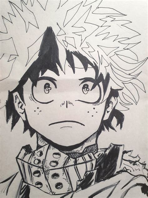 How To Draw Deku From My Hero Academia