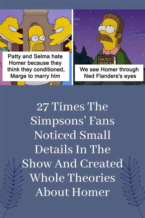 27 Times The Simpsons Fans Noticed Small Details In The Show And Created Whole Theories About