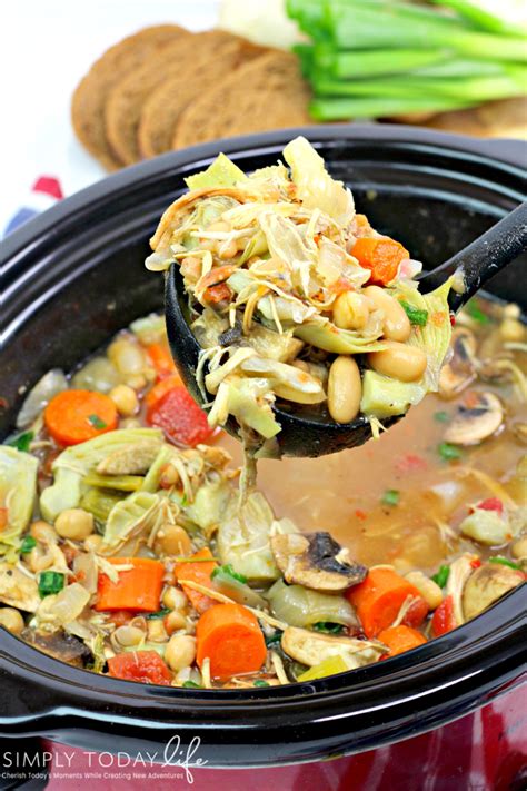 Slow Cooker Chicken Vegetable Soup Simply Today Life