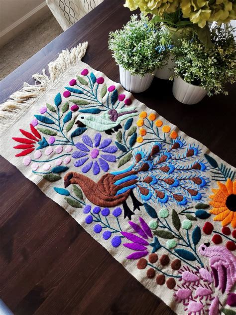 Otomi Bedding Mexican Embroidery Tenangos Arte De Mi Tierra Arizona
