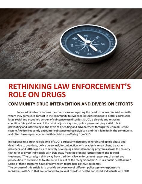 Pdf Rethinking Law Enforcements Role On Drugs