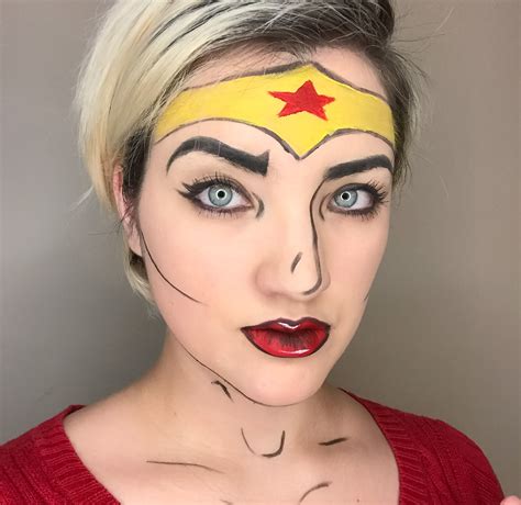 Wonder Woman Makeup This Time Probably One Of The Easiest Ones I Could Find Too Definitely
