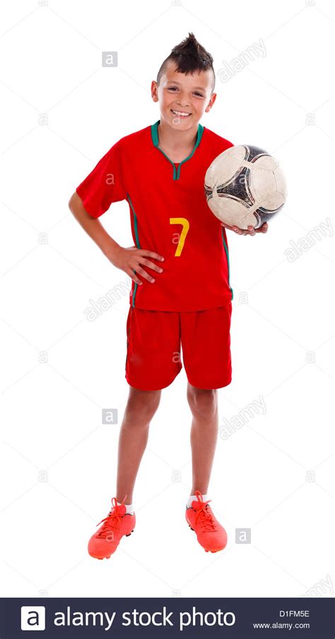 Football Ball Teenager Child Soccer Hi Res Stock Photography And Images