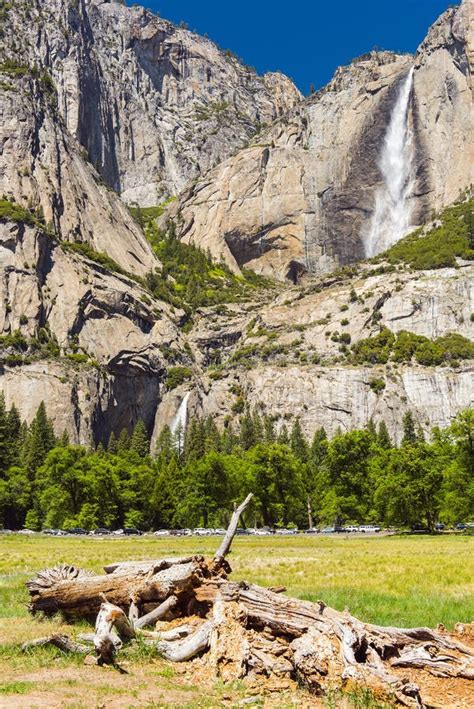 Yosemite Falls Stock Photo Image Of Cascade Valley 87675818