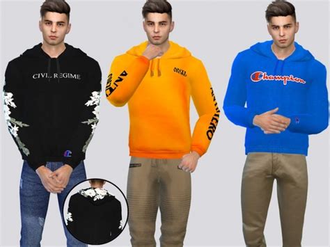 Skate Fashion Hoodie By Mclaynesims At Tsr Sims 4 Updates