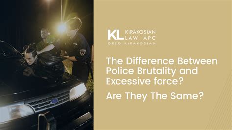 The Difference Between Police Brutality and Excessive force? Are They