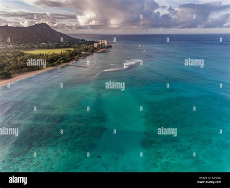 Aerial View Of Diamond Head Crater Hi Res Stock Photography And Images