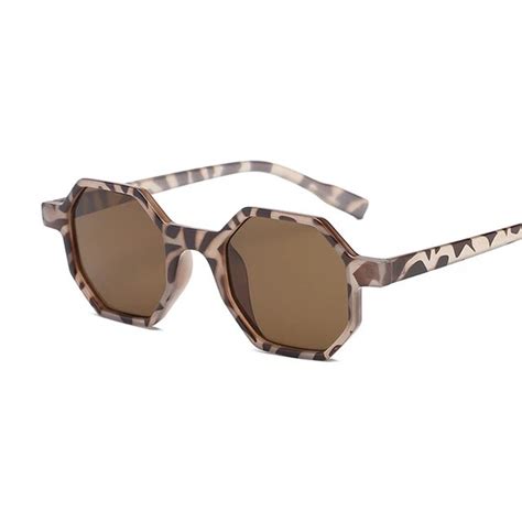 New Fashion Octagon Shaped Square Sunglasses Women Men Brand Designer Eyewear Sun Glasses Mirror