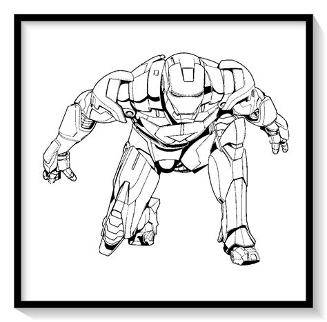 Pin de Dibujo Imágenes en Unique en 2021 | Iron man para colorear