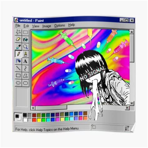Aesthetic Glitchcore Drawing