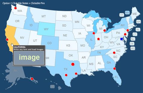 Interactive Us Map Clickable States Cities By Art101 Codecanyon