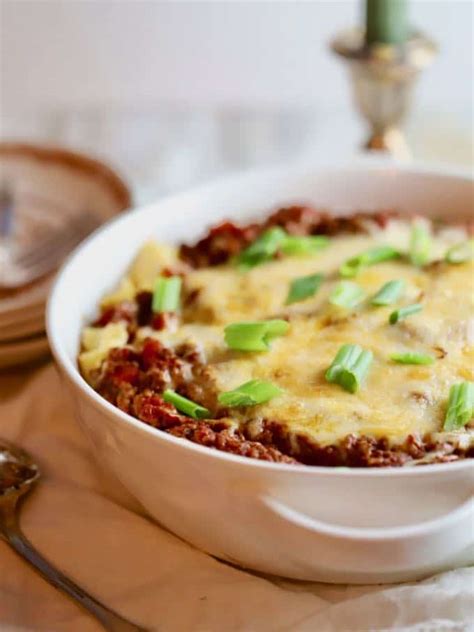 Easy Cheesy Ground Beef Casserole Recipe