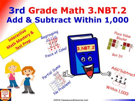 Grade 3 Math Interactive Adding And Subtracting Within 1000 For 3