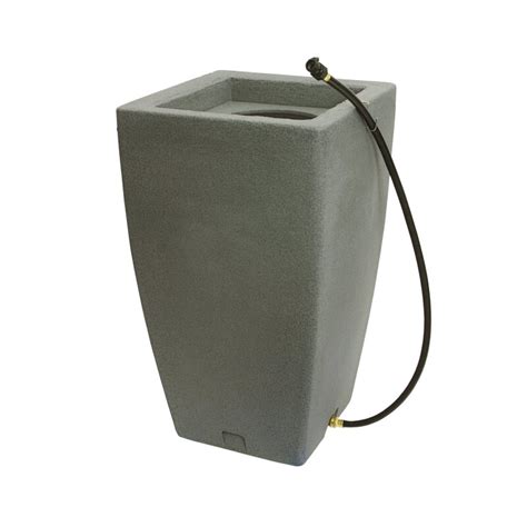 Empties a 65 gallon rain barrel in about 10 minutes over level ground through a 75' hose. Algreen Madison 50 Gallon Rain Barrel | Wayfair