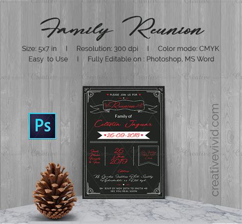 The following family reunion invitation templates are both for physical cards as well as digital cards. Family Reunion Invitation Templates - 19+ Free & Premium ...