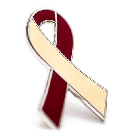Oral Head And Neck Cancer Awareness Ribbon Enamel Pin Cancer Etsy